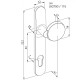 INOXI 3-19/2750/115 PZBLL ABLOY ручка латунь