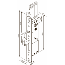 Механический врезной замок LC307 ABLOY
