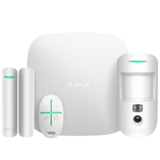 Ajax StarterKit Cam white Комплект сигнализации с фотоверификацией тревог