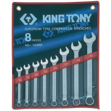 1208MR набор комбинированных ключей, 10-22 мм, 8 предметов KING TONY
