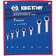 12107MRN01 набор комбинированных трещоточных ключей, 8-19 мм, чехол из теторона, 7 предметов KING TONY 12107MRN01