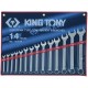 1214SR набор комбинированных ключей, 5/16"-1-1/4", 14 предметов KING TONY 