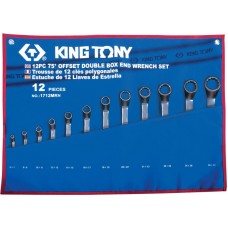 1712MRN набор накидных ключей, 6-32 мм, чехол из теторона, 12 предметов KING TONY