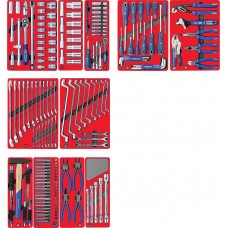 МАСТАК 5-00205 набор инструментов "мастер" для тележки, 11 ложементов, 205 предметов