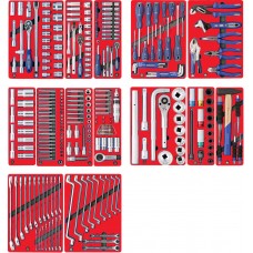 МАСТАК 5-00299 набор инструментов "профи" для тележки, 14 ложементов, 299 предметов 