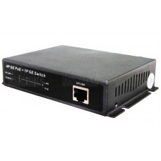 PoE коммутатор Gigabit Ethernet на 5 портов. Порты: 4 х GE (10/100/1000 Base-T) с поддержкой PoE (IEEE 802.3af/at), GE (10/100/1000 Base-T) Uplink. Соответствует стандартам PoE IEEE 802.3af/at. Автоматическое определение PoE устройств