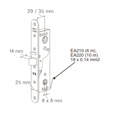 EL480 ABLOY Электромеханический замок финского стандарта для узкопрофильных дверей