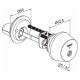 Электромеханический цилиндр CLIQ CYL001 ABLOY с поворотной кнопкой