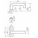 Ручка нажимная односторонняя Престо 3-20/0630 ABLOY