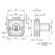 Замок мебельный OF231 ABLOY с косым ригелем