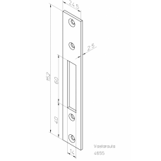 Ответная планка 4655 ABLOY