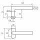 INOXI 3-19SS/0650 RT ABLOY пара ручек для профильной двери