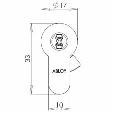 Электромеханический цилиндр CLIQ CYL332 ABLOY