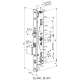 Электромеханический замок EL461 ABLOY Евро DIN стандарта для узкопрофильных дверей