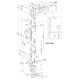 PE901 ABLOY комплект механических защелок LE930-LE931-LE932 на пассивную створку (антипаника)