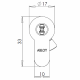 Электромеханический цилиндр CLIQ CYL322 ABLOY