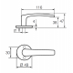 Ручка нажимная 16/001 Поларита ABLOY