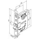 4960 ABLOY Цилиндровый врезной замок с автоматически запираемым крюкообразным ригелем для раздвижных дверей