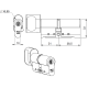 Электромеханический цилиндр CLIQ CYL333 ABLOY