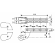MA038400 (AC384) верхняя петля для левых и правых дверей, смещение 36 мм