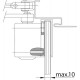 DC200 ASSA ABLOY дверной доводчик + монтажная пластина A164 для стеклянных дверей с рамой весом до 80 кг c регулируемым усилием закрывания EN 2-4.