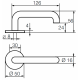 Ручка нажимная Престо 3-16/007 ABLOY