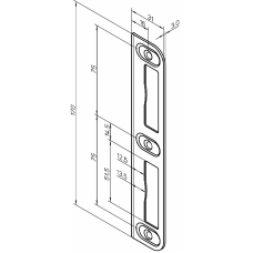 Ответная планка 0029 ABLOY