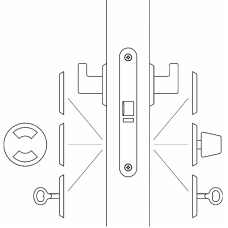 2014 ABLOY механический замок для внутренних дверей и дверей туалетных комнат