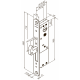 LC306 ABLOY механический врезной замок повышенной надежности с крюкообразным ригелем