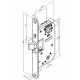 LC204 ABLOY корпус замка с автоматически блокирующимся косым ригелем