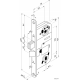 LC200 ABLOY Цилиндровый врезной замок с прямым ригелем и защёлкой.