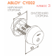 Двухсторонний цилиндр CY002 ABLOY