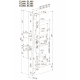 Электромеханический замок EL460 ABLOY Евро DIN стандарта для узкопрофильных дверей