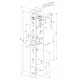 Комплект замка EL402 ABLOY для дверей из стекла