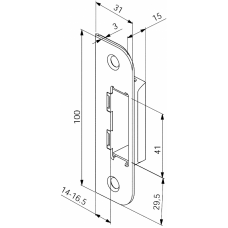Ответная планка 0055 ABLOY