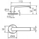 Ручка нажимная 15/001 Приме ABLOY