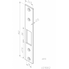 Ответная планка 4613 ABLOY