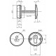 Броненакладка CH101 ABLOY для сплошных дверей