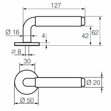 Ручка нажимная Парламент 22/007 ABLOY