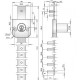 Замок мебельный OF233 ABLOY группового запирания