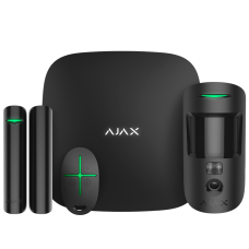 Ajax StarterKit Cam black Комплект сигнализации с фотоверификацией тревог