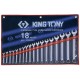 1218MR01 набор комбинированных ключей, 6-24 мм, 18 предметов KING TONY