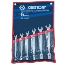 1B06MR набор комбинированных ключей, 10-19 мм, 6 предметов KING TONY