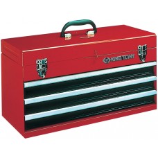 87401-3 ящик инструментальный, 3 ящика и отсек, красный KING TONY 