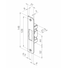Ответная планка LP763 ABLOY