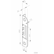 Ответная планка 0068 ABLOY
