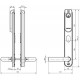 Беспроводной щиток E100 SCAND Standard ASSA ABLOY с отверстиями под цилиндр с внешней стороны